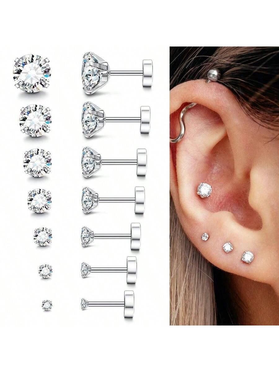 Pendientes de zirconia ✨