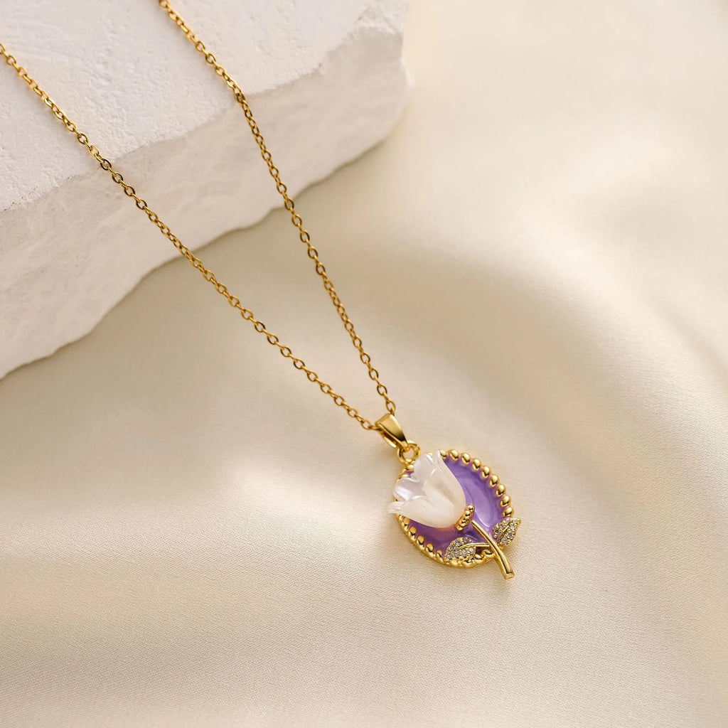 Collar de tulipán vintage 🌷