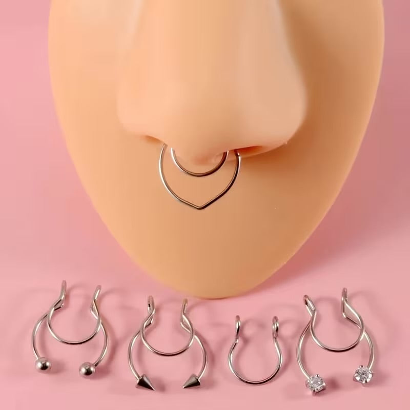 Fake piercing para septum 🤍