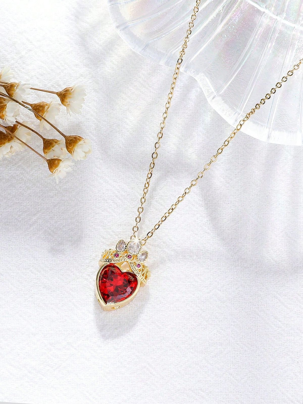 Collar corazón con corona 👑