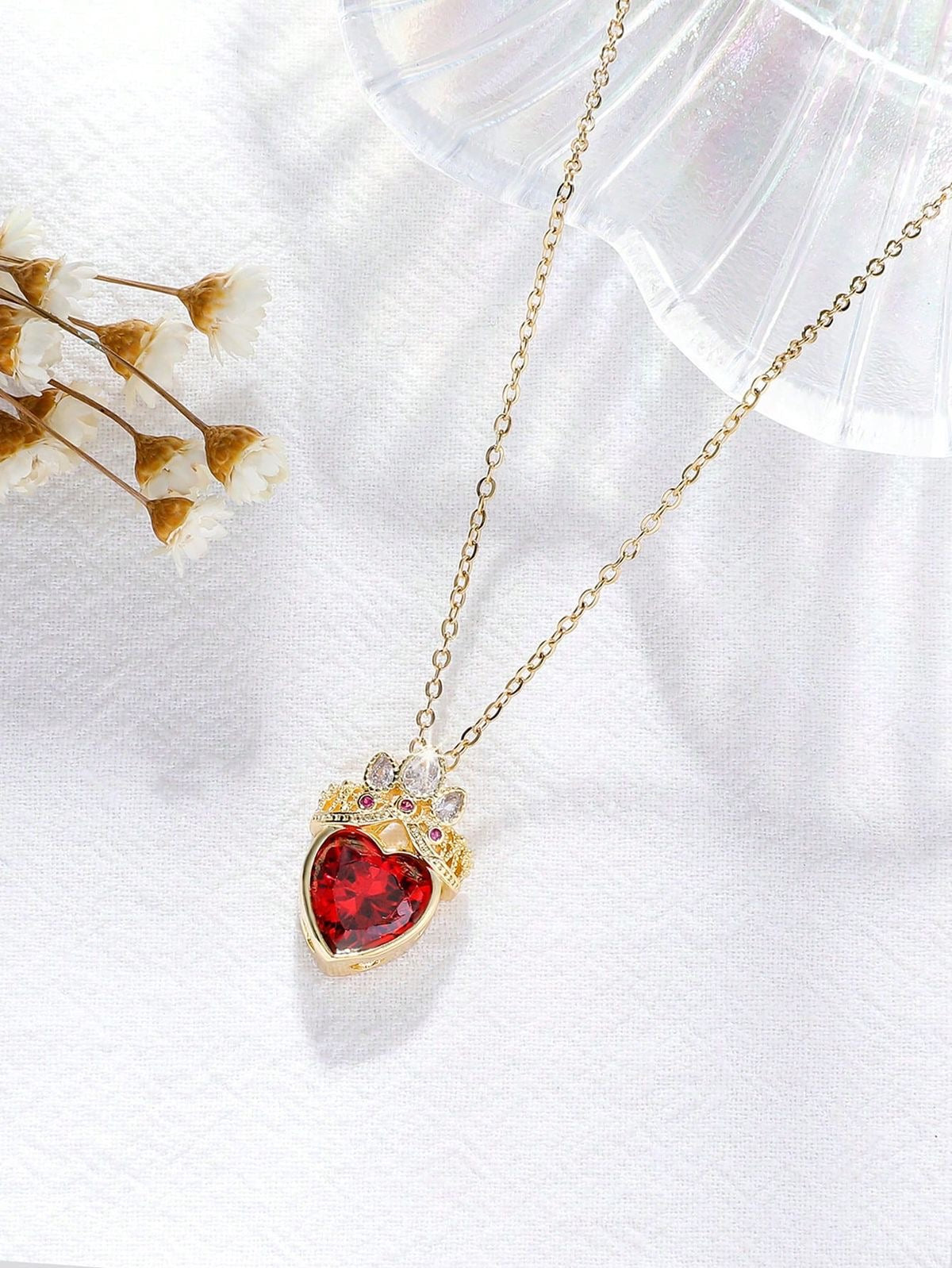 Collar corazón con corona 👑