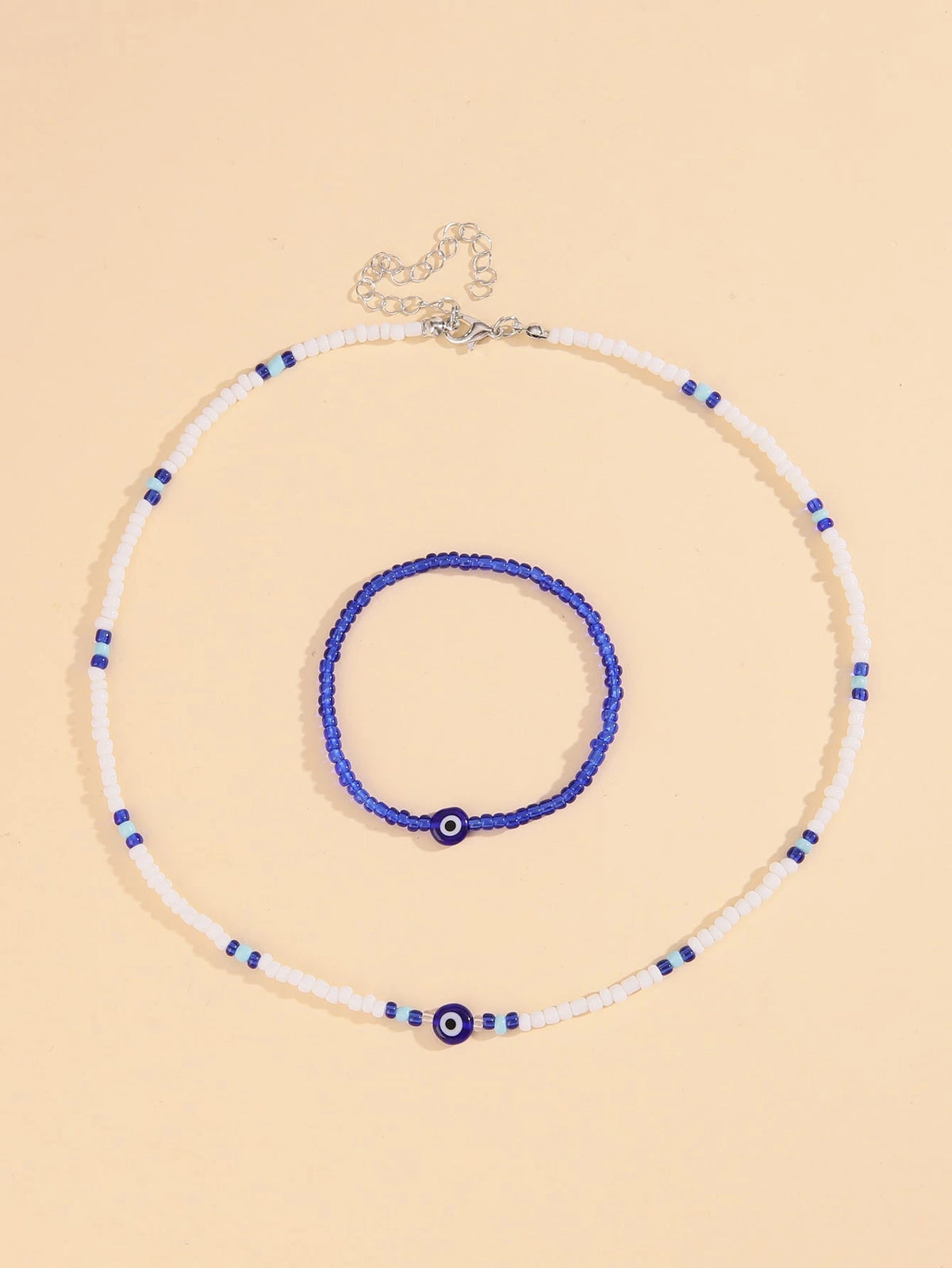 Collar con pulsera de ojo turco 🧿