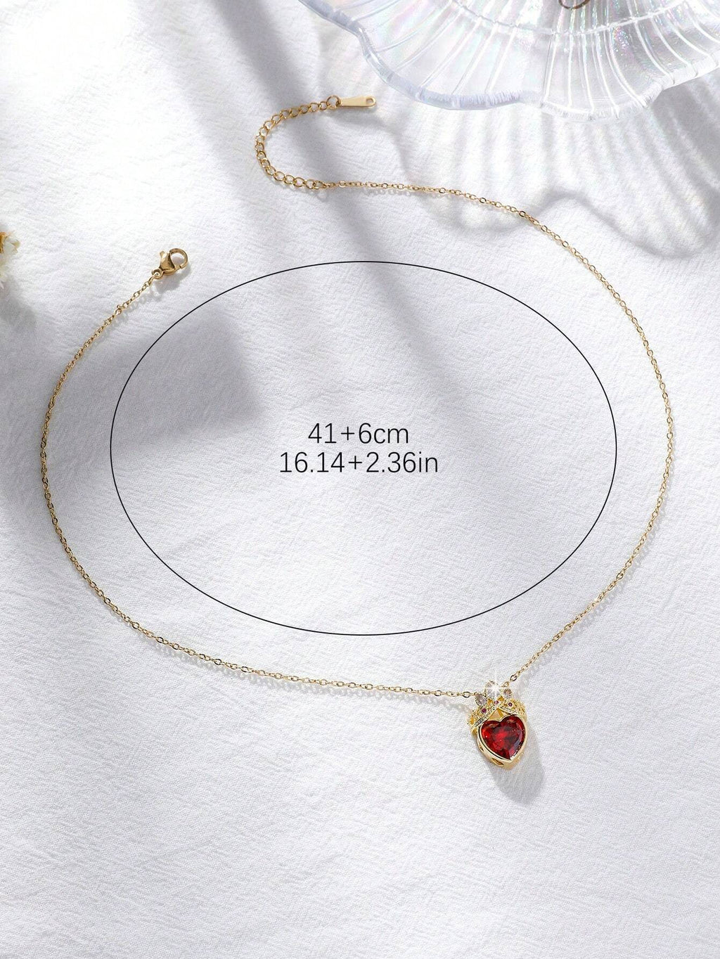 Collar corazón con corona 👑