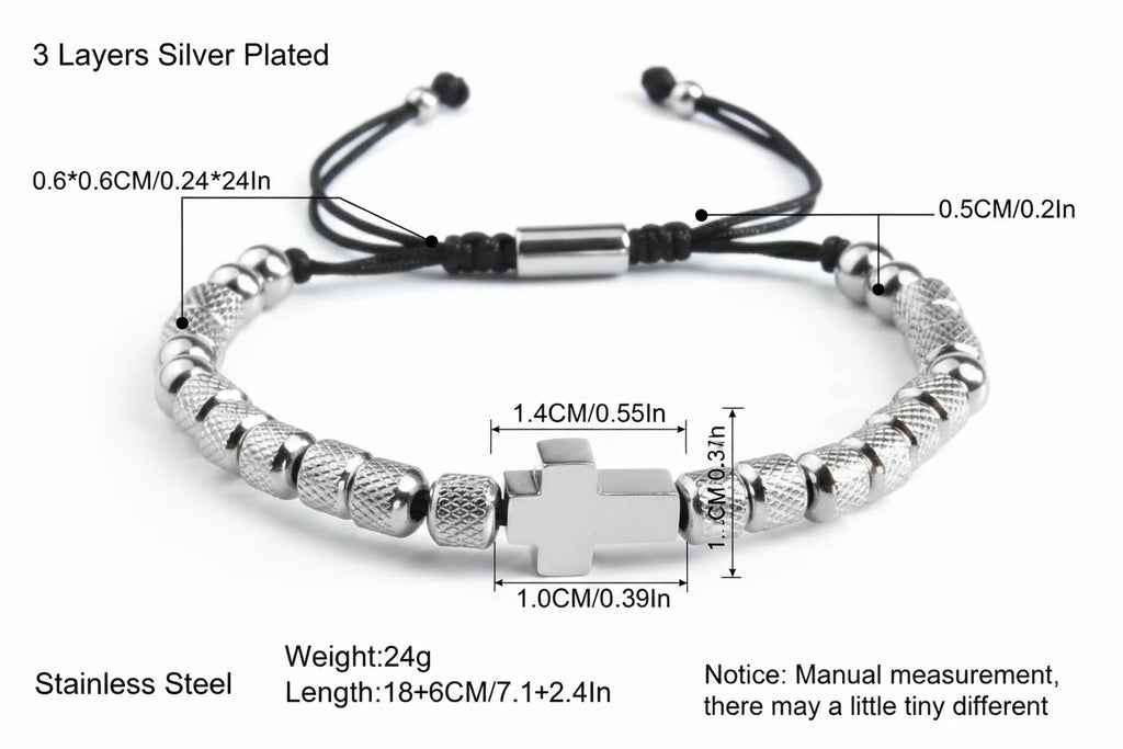 Pulsera de cruz 🤍