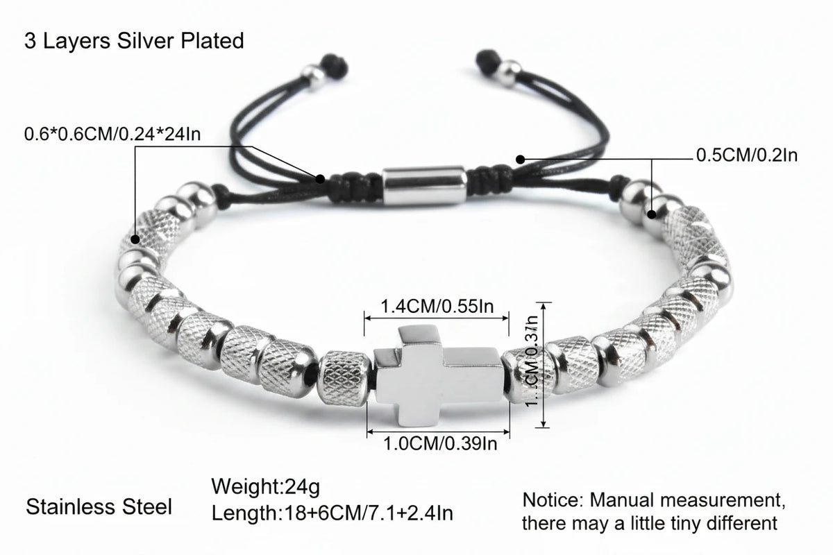 Pulsera de cruz 🤍
