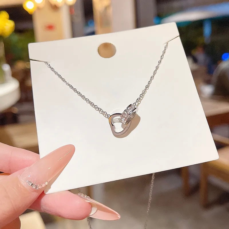 Infinity heart necklace 🤍