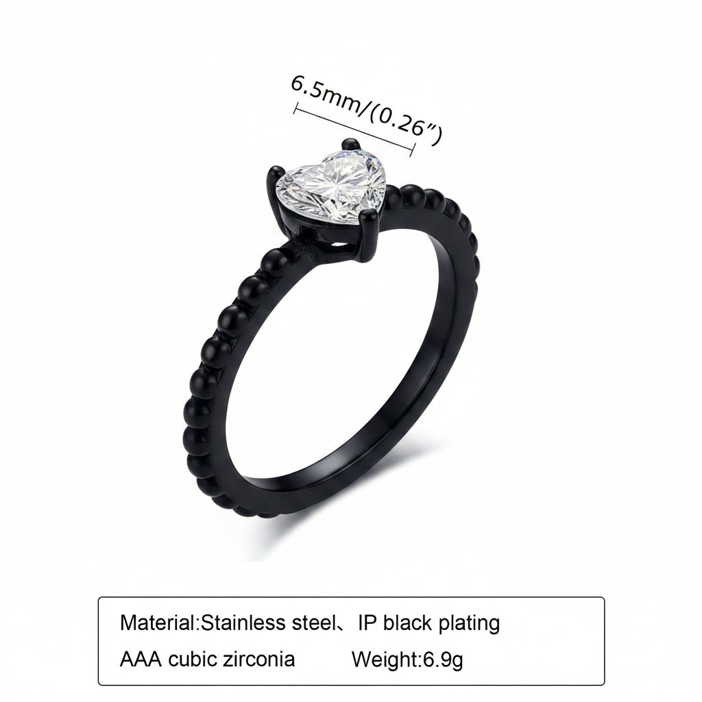 Black promise ring 🖤