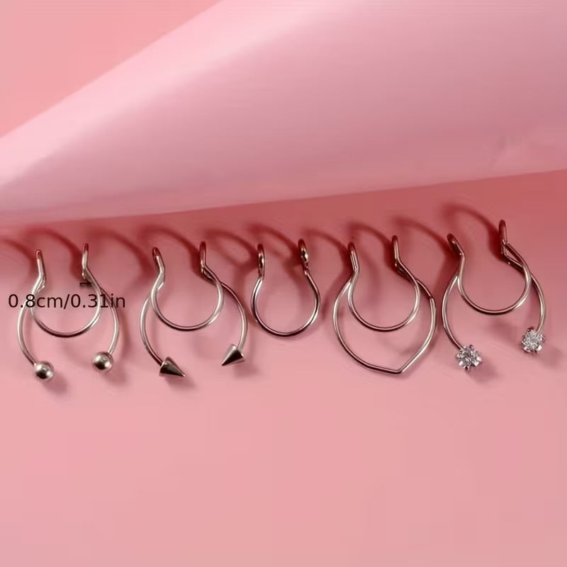 Fake piercing para septum 🤍