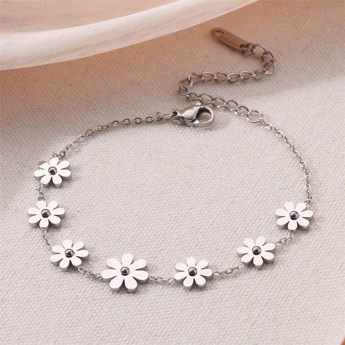 Tobillera de margaritas 🌼