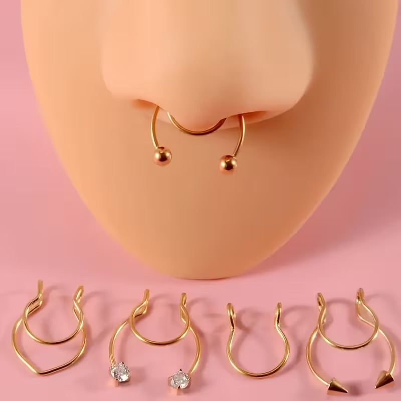 Fake piercing para septum 🤍