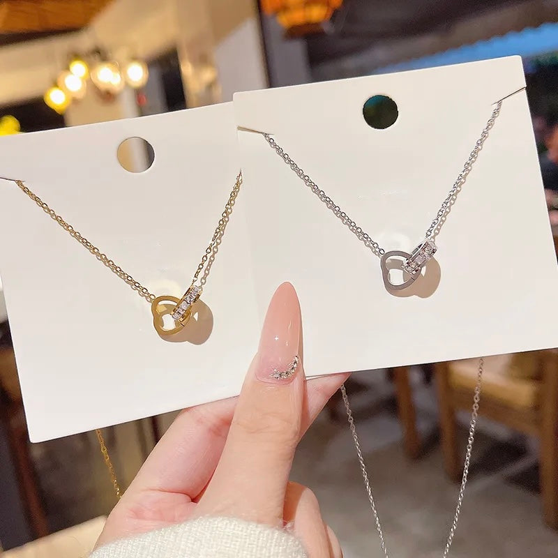 Infinity heart necklace 🤍