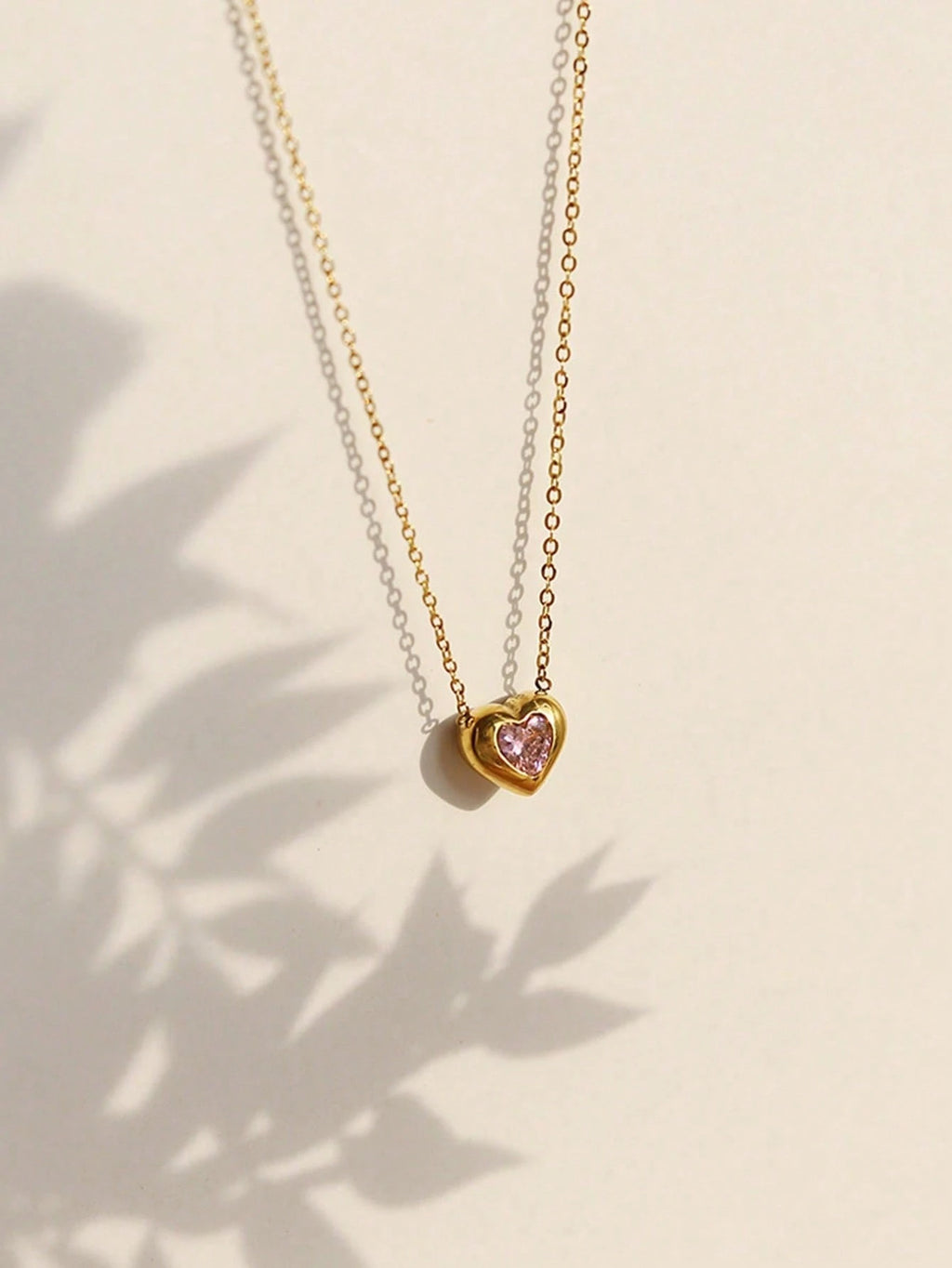 Collar corazón rosa 🩷