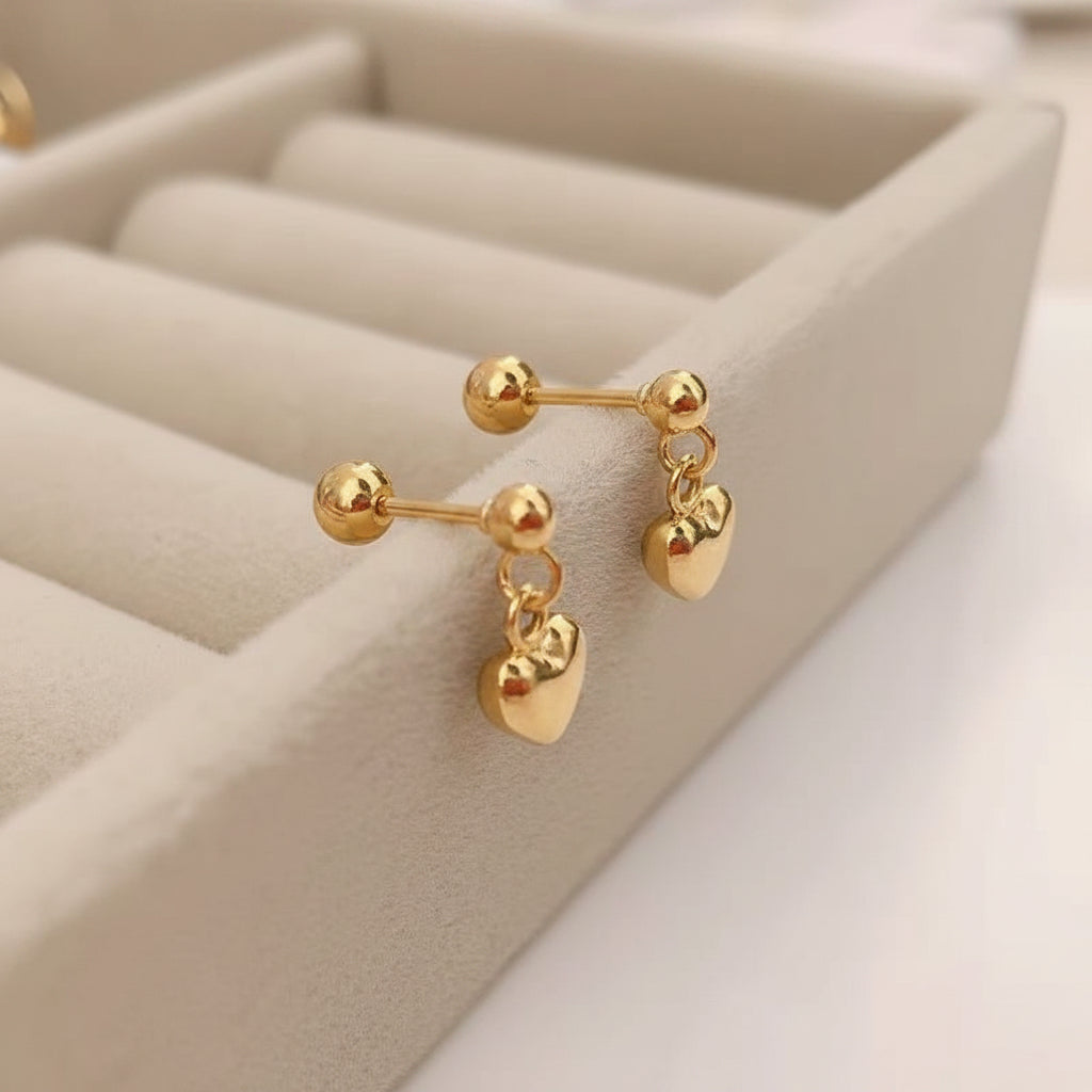 Pendientes de corazones 💕