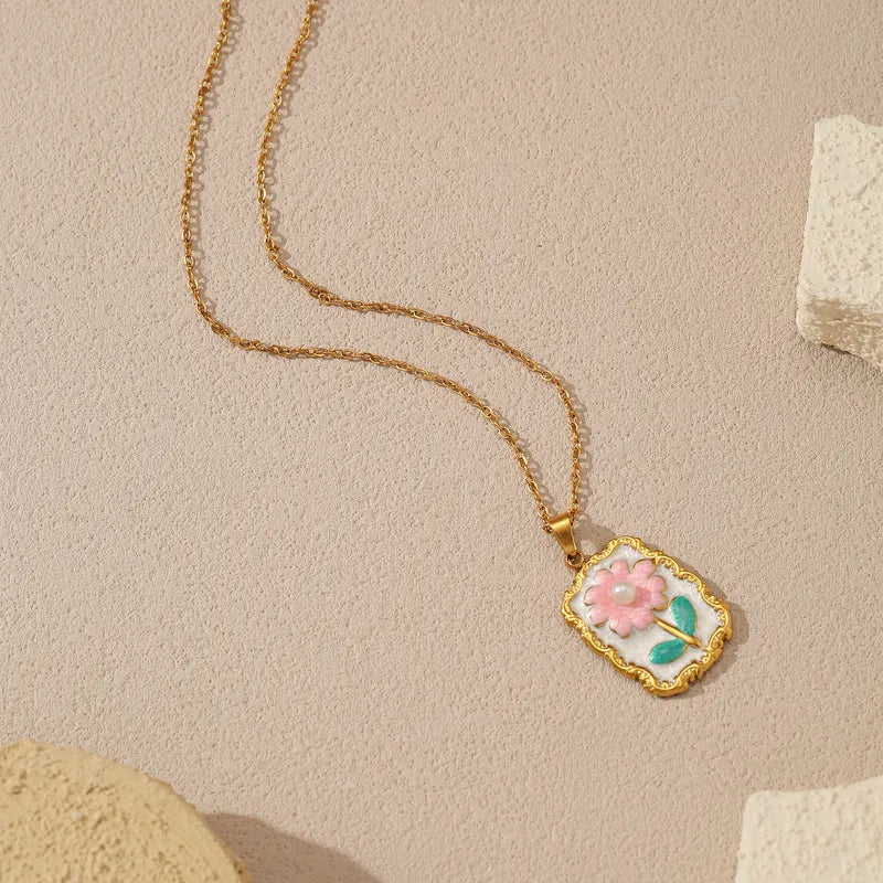 Collar de flor vintage 🌸