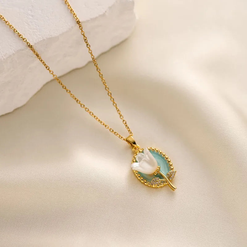 Collar de tulipán vintage 🌷