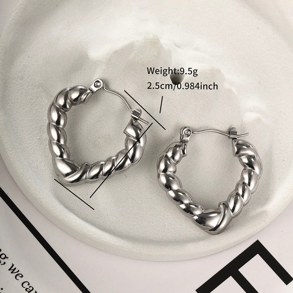 Pendientes de acero inoxidable 🤍