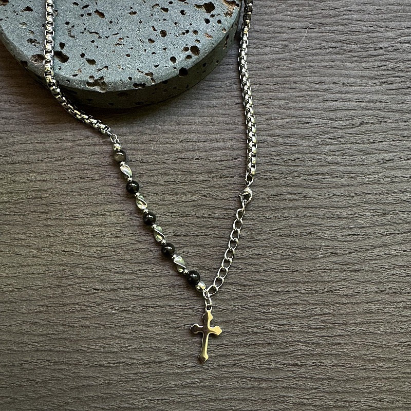Collar de cruz 🖤