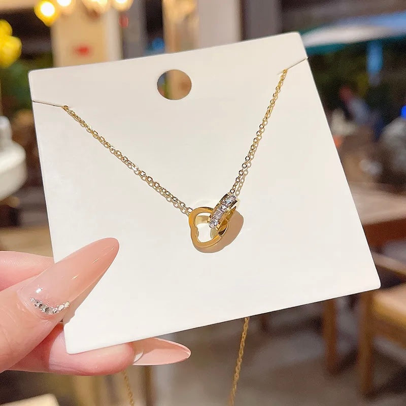 Infinity heart necklace 🤍