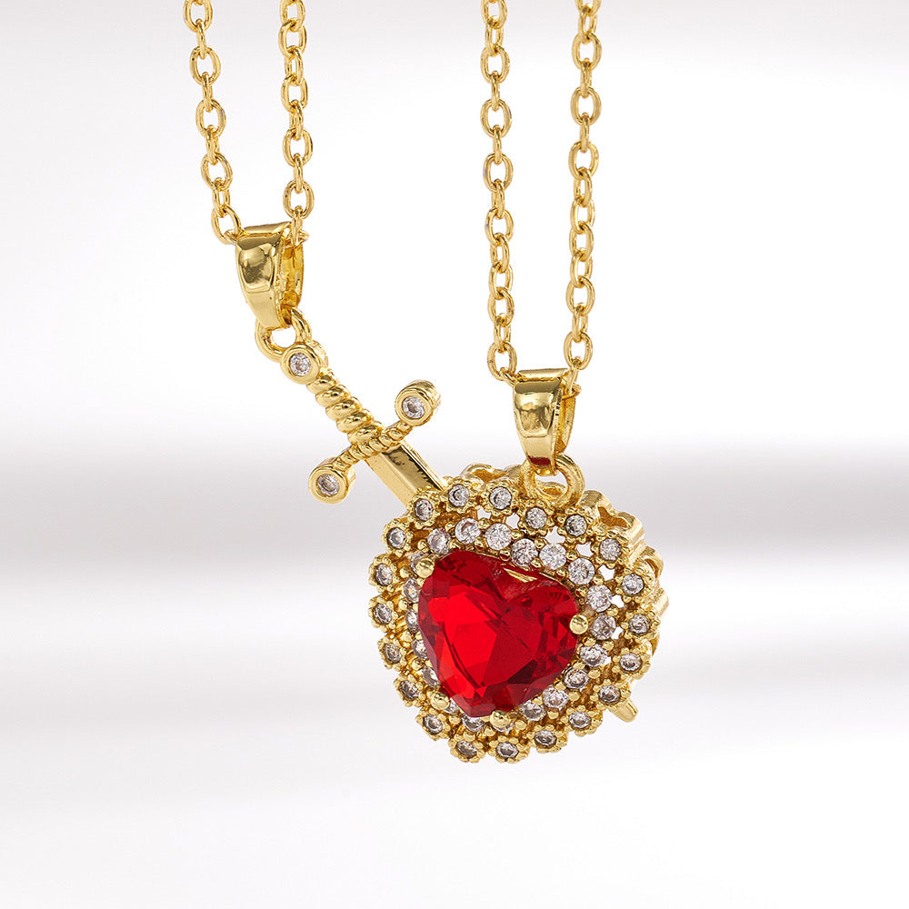 Collares para compartir de corazón y espada 🗡️ ❤️