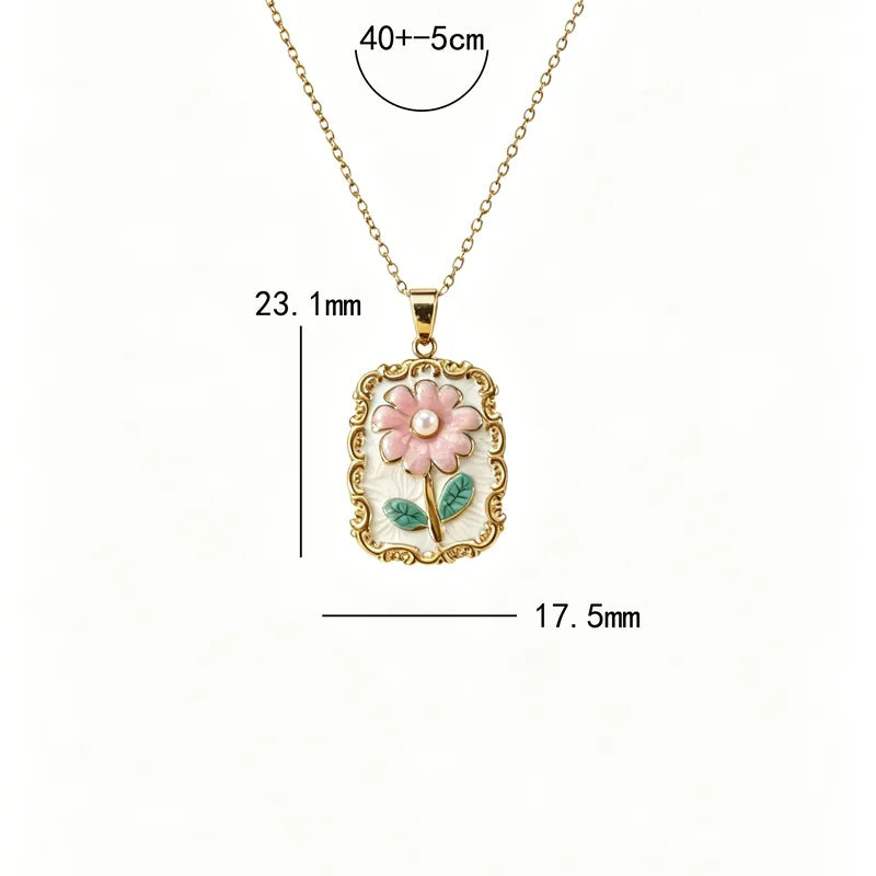 Collar de flor vintage 🌸