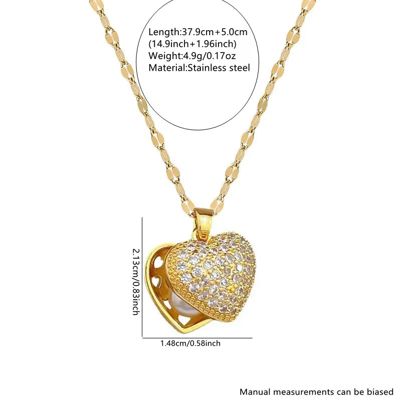 Pear of love necklace 🤍