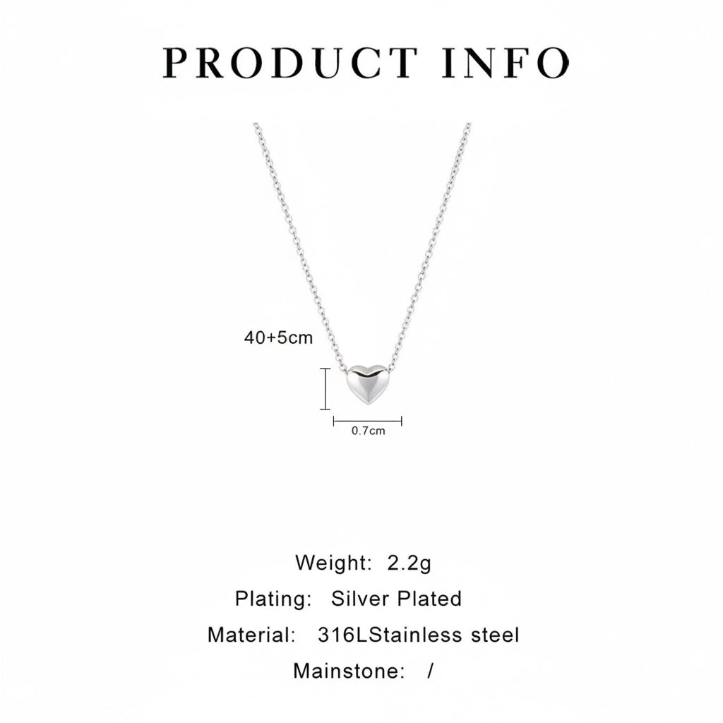 Little heart necklace 🤍