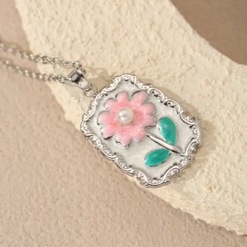 Collar de flor vintage 🌸