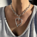 Chunky heart necklace 🤍