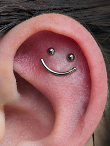 Happy face piercings 😃