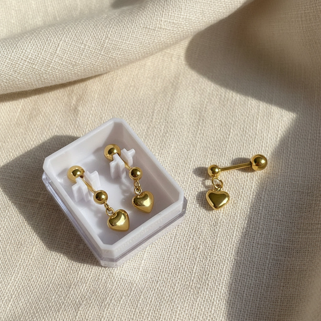 Pendientes de corazones 💕