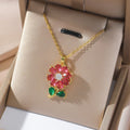 Collar para la ansiedad de flor roja❤️