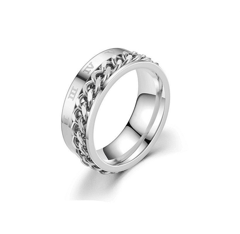 Anillo para la ansiedad de cadena 🩶