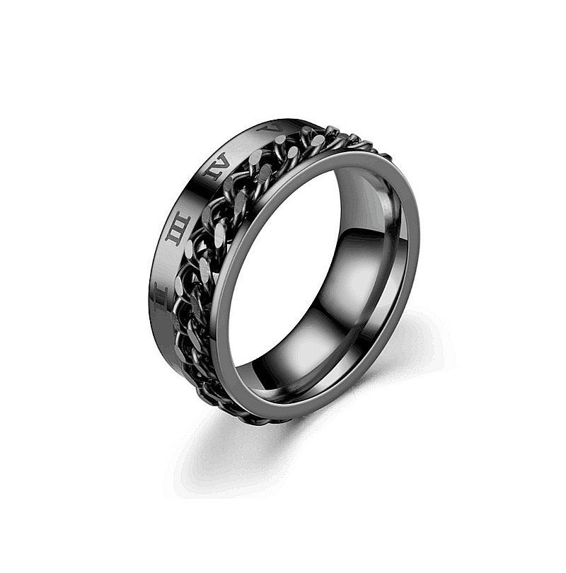 Anillo para la ansiedad de cadena 🖤