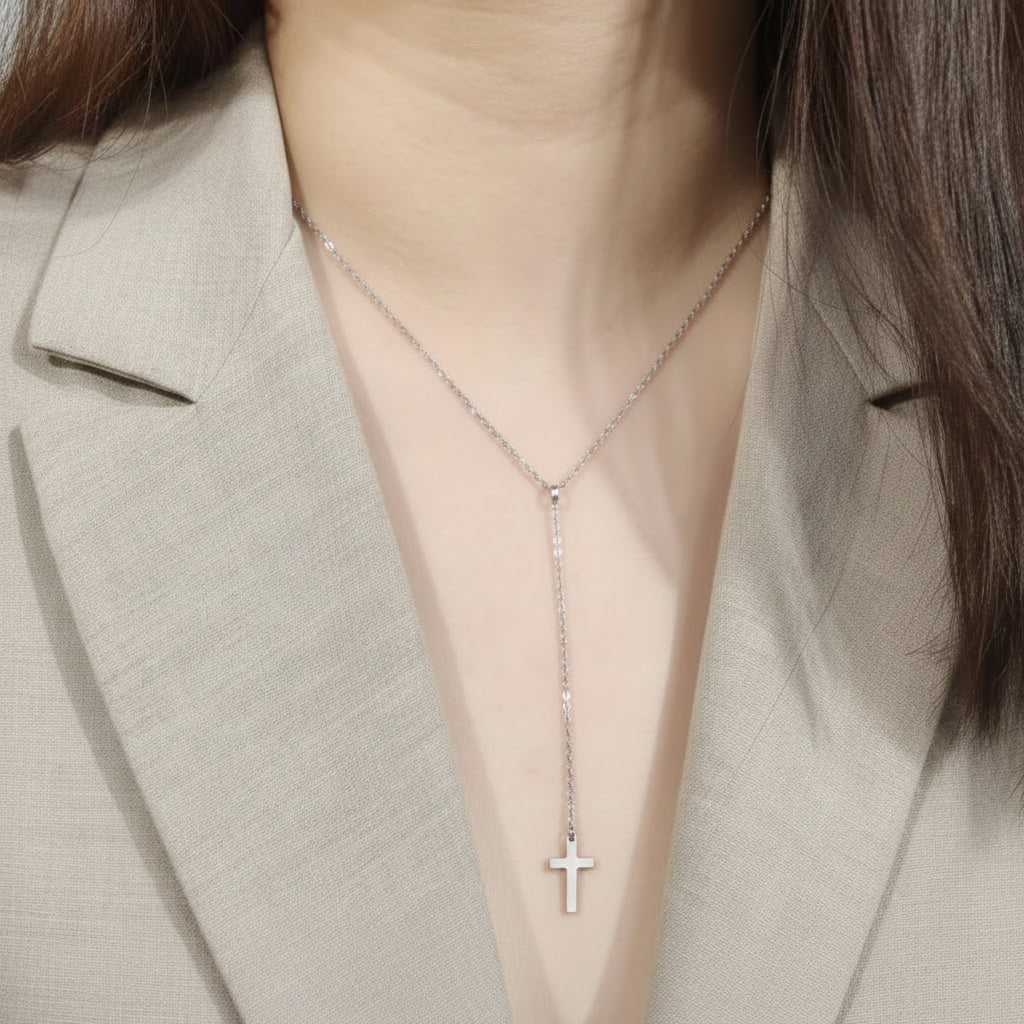 Collar colgante de cruz ✨